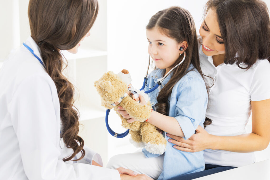 Pediatrician with a family